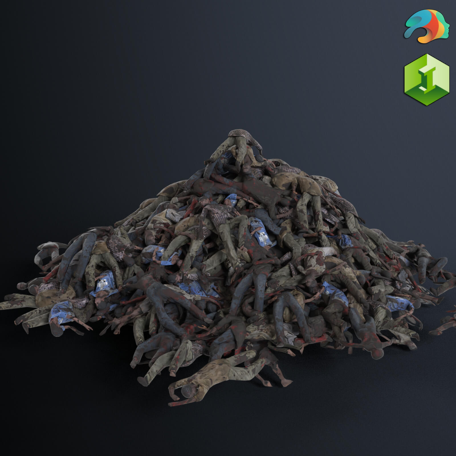 Heap of Bodies Daz Content