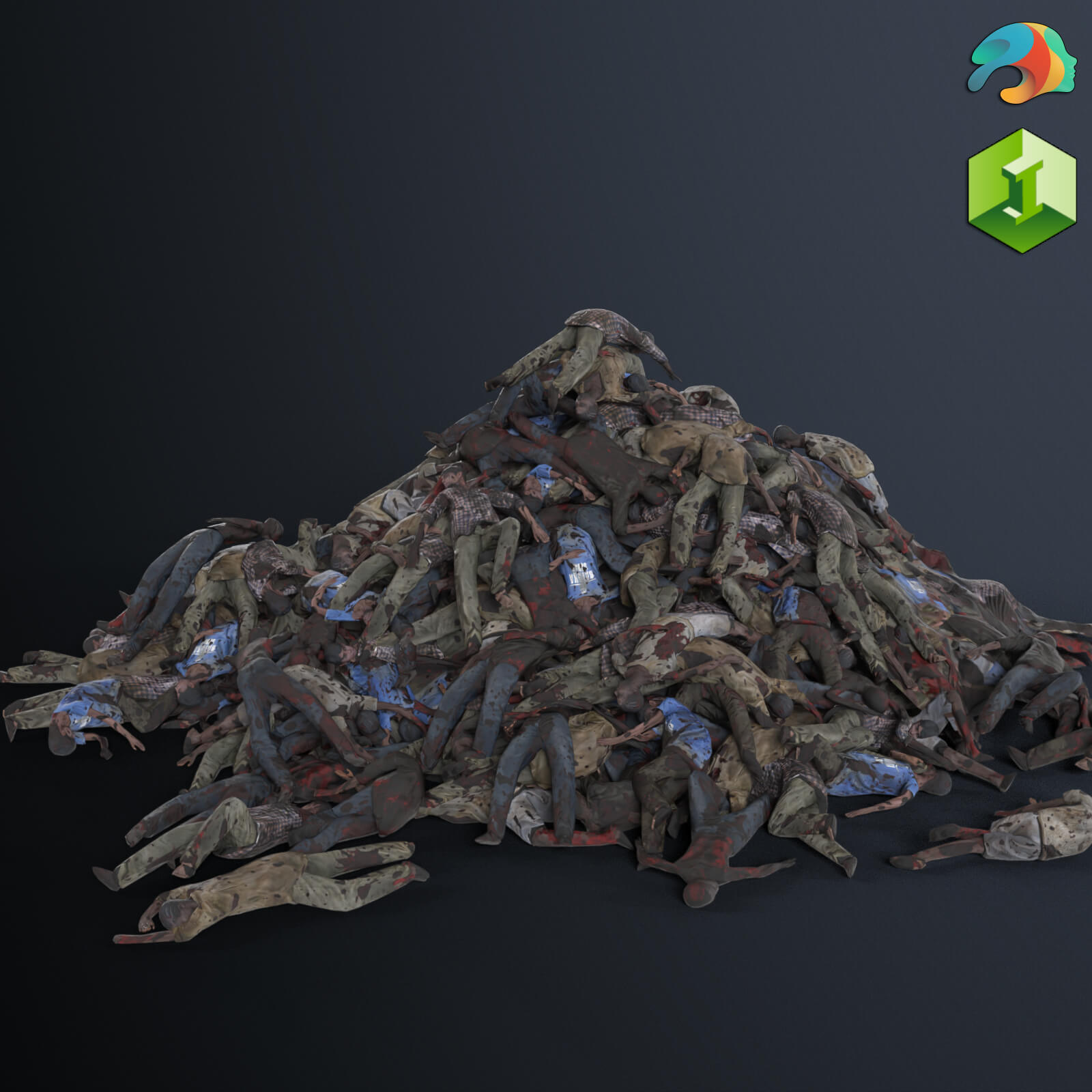 Heap of Bodies Daz Content