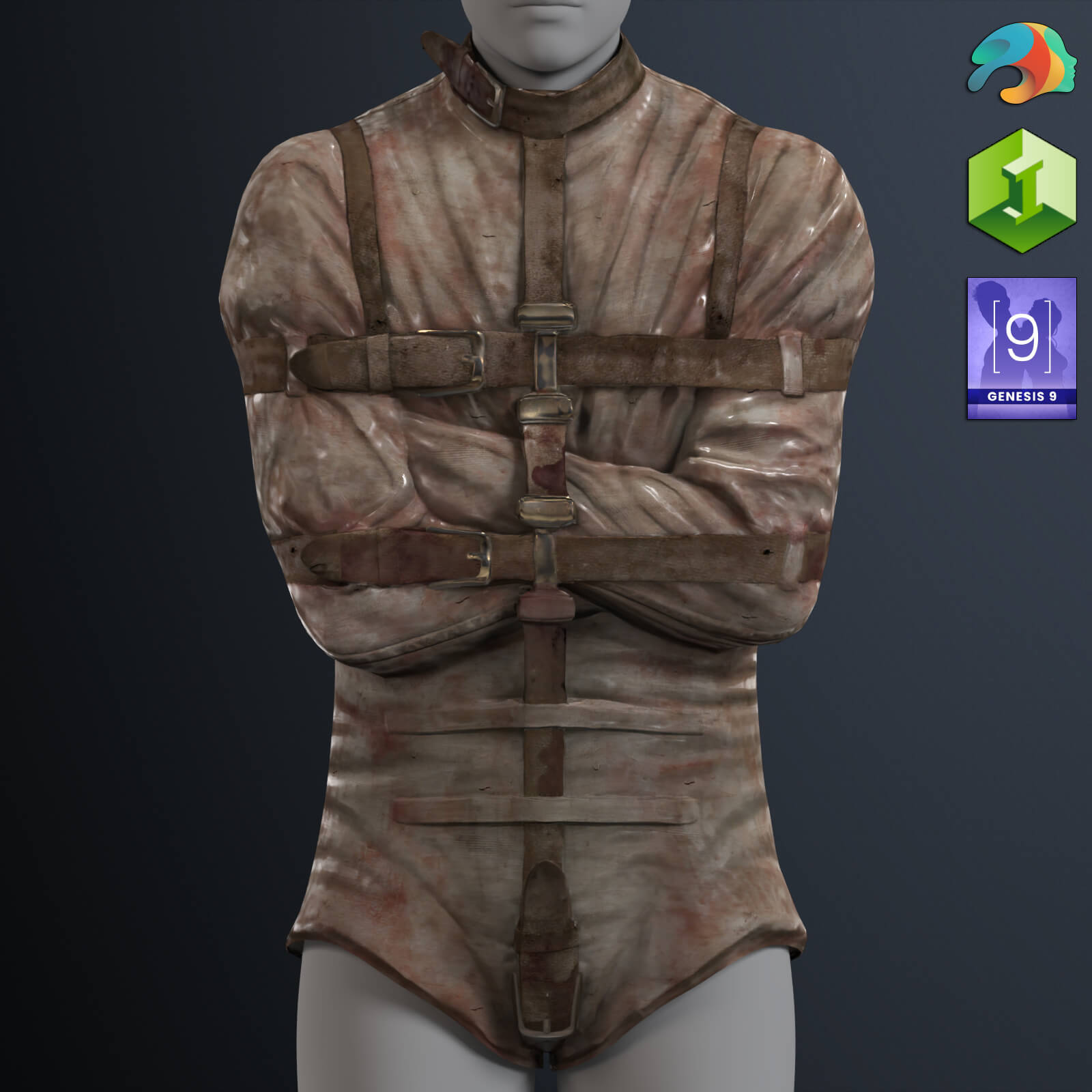 Straitjacket for Genesis 9 Daz Content