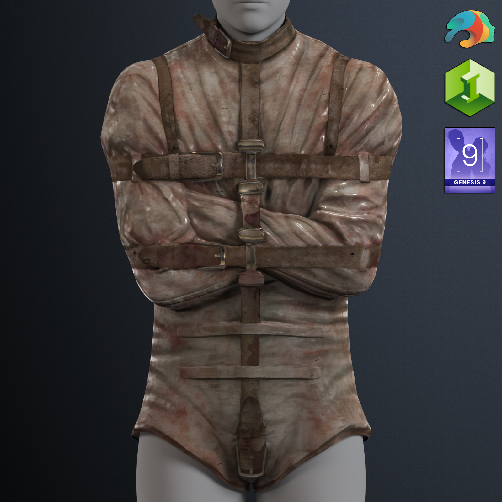 Straitjacket for Genesis 9 Daz Content