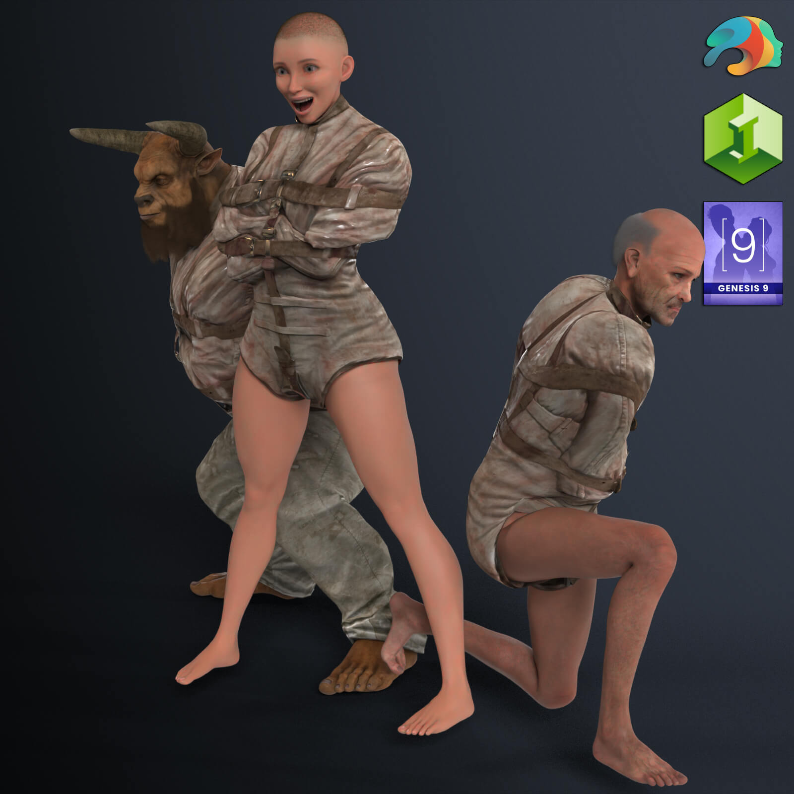 Straitjacket for Genesis 9 Daz Content