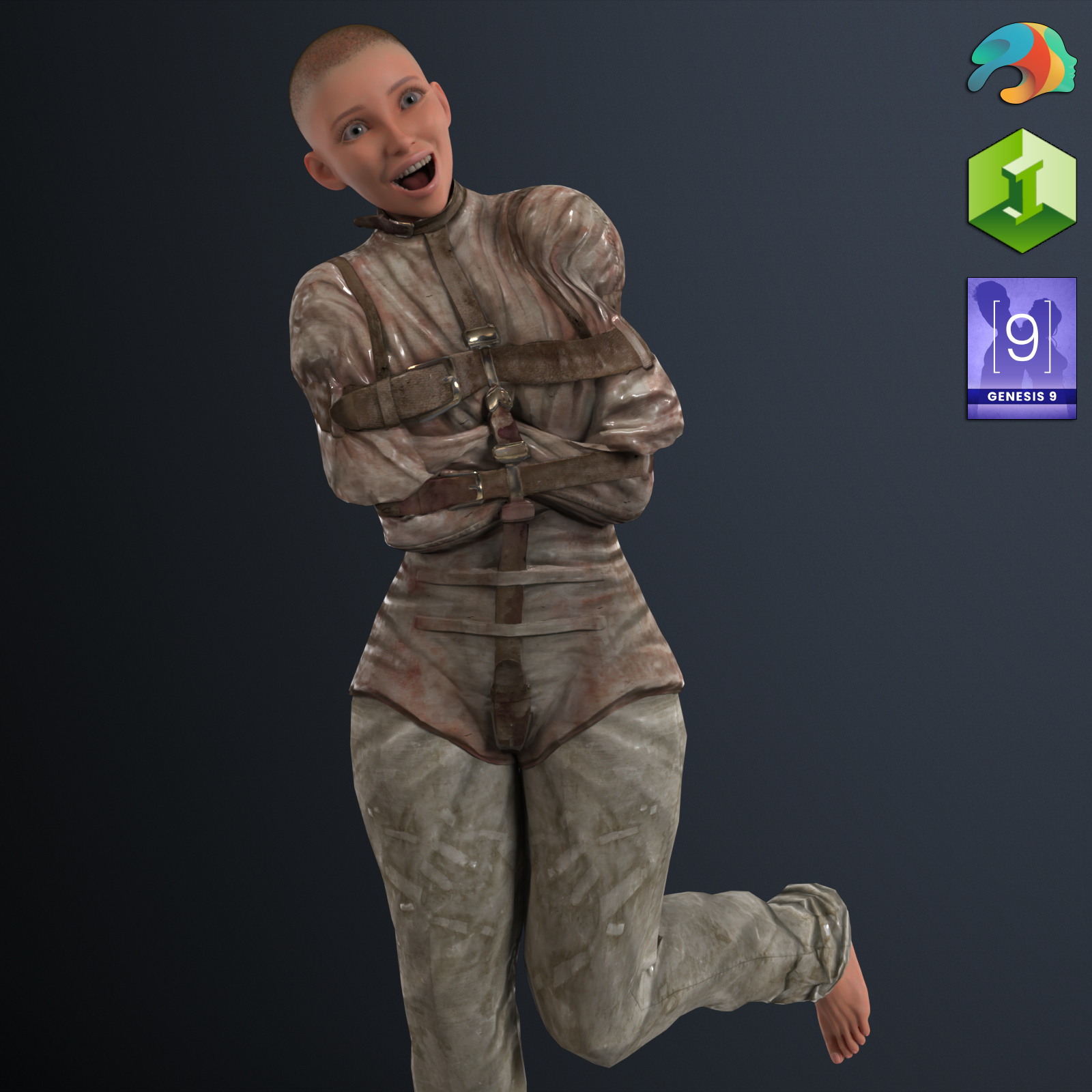 Straitjacket for Genesis 9 Daz Content