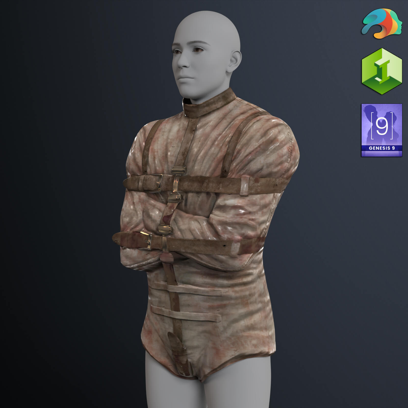 Straitjacket for Genesis 9 Daz Content