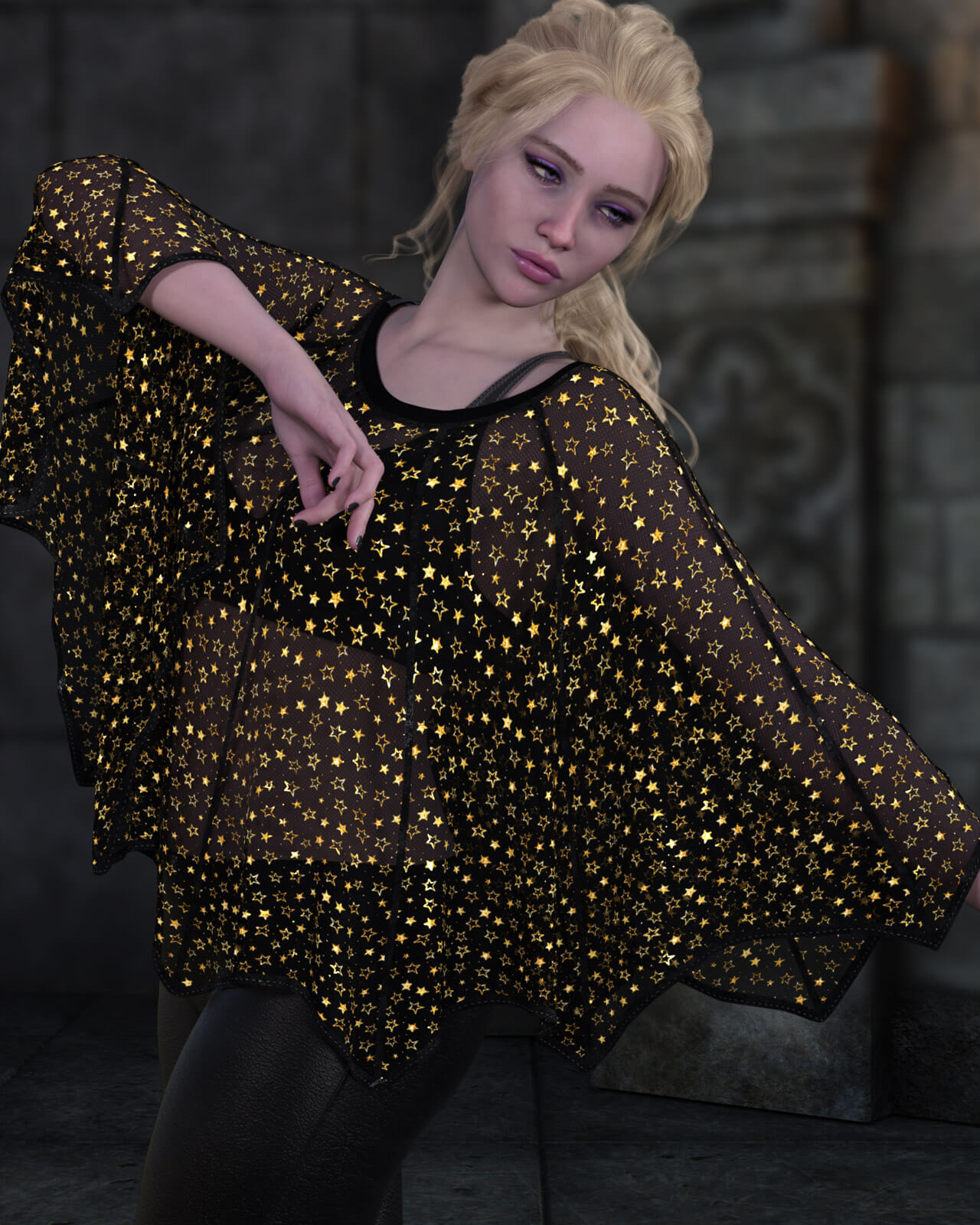 Batwing Cape for Genesis 9 Daz Content