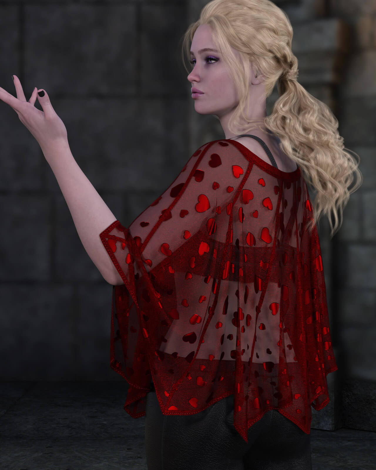 Batwing Cape for Genesis 9 Daz Content