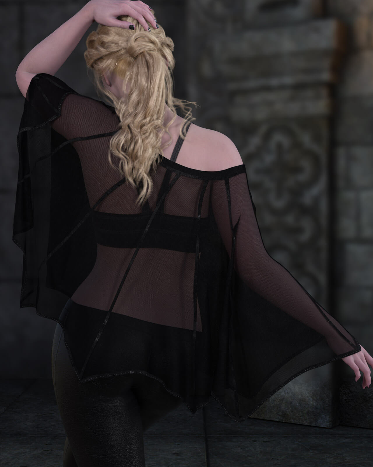 Batwing Cape for Genesis 9 Daz Content