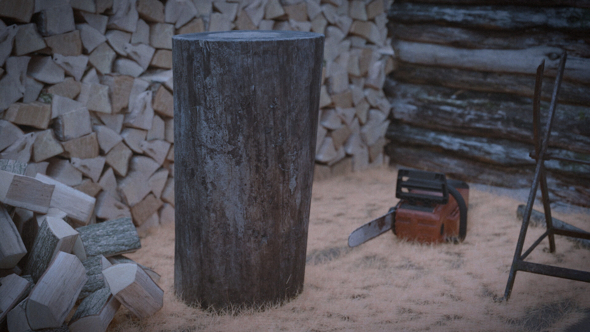 Chopping Stump 3D Model