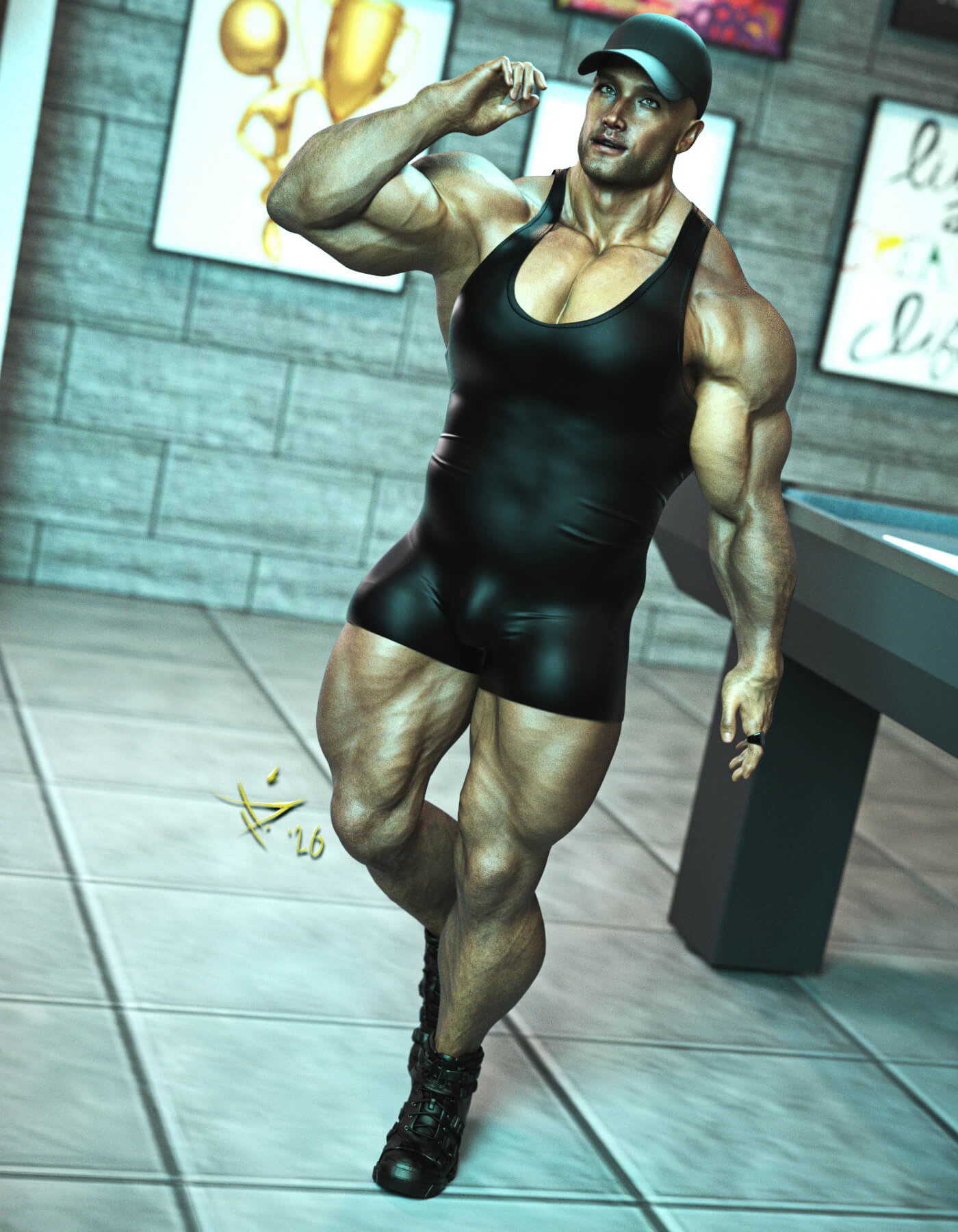 Himbo - Draven 3D Render, Digital Artwork by Kaos3D