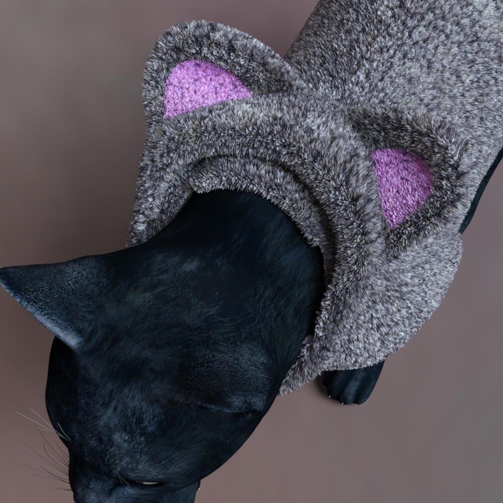 Fuzzy Coat for DAZ Housecat Daz Content