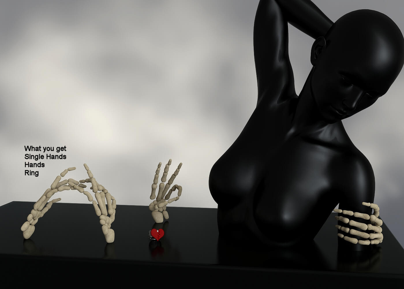 Skeleton Hands Genesis 8 / 8.1 Female Daz Content