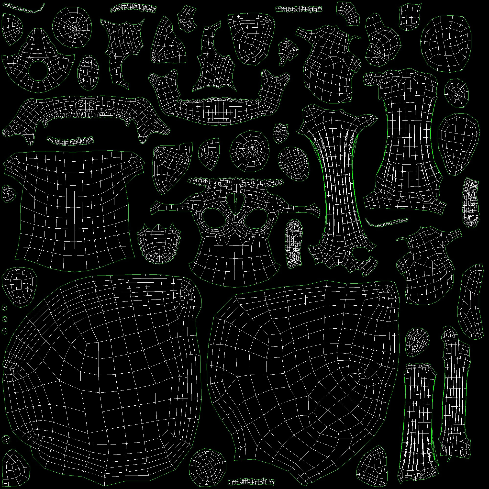 Bones Skulls and Stone Pile 3D Model