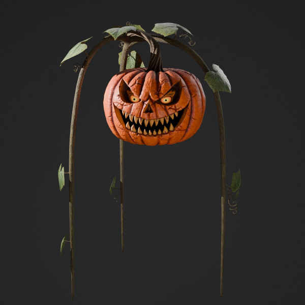 Stylized Halloween Pumpkin