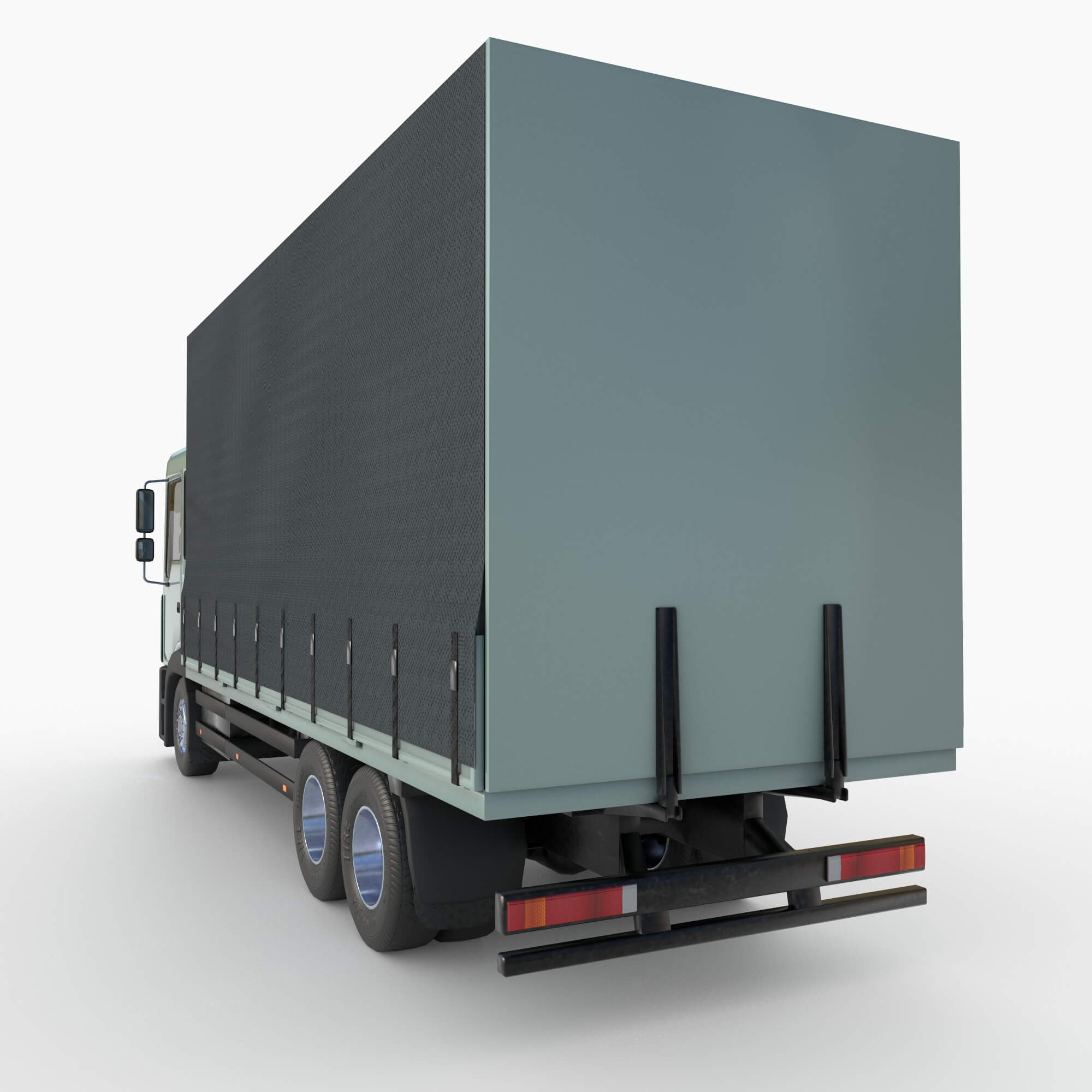 Awning Cargo Truck 3D Model