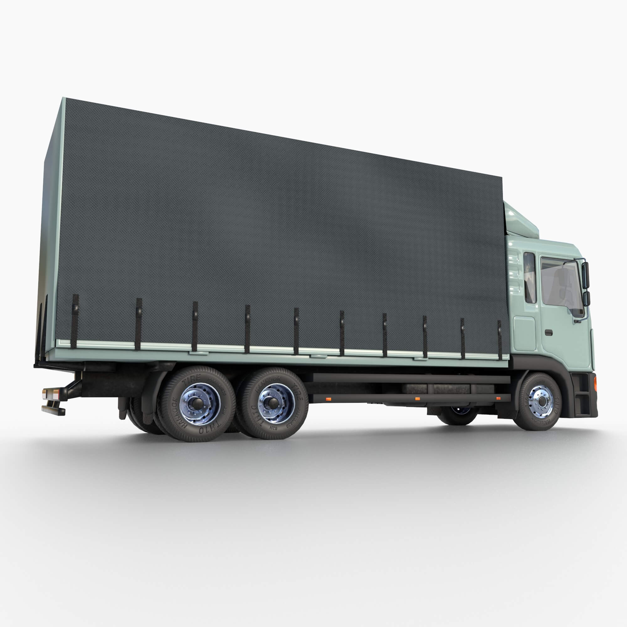 Awning Cargo Truck 3D Model