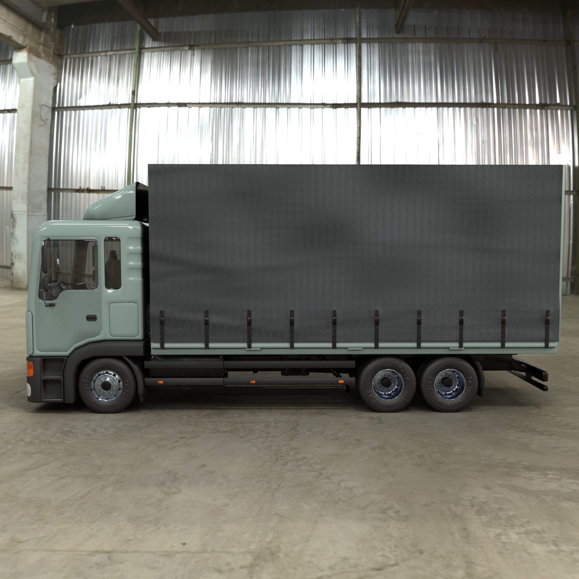 Unity Trucks Awning Cargo Truck 3D Render, Digital Art by katherina