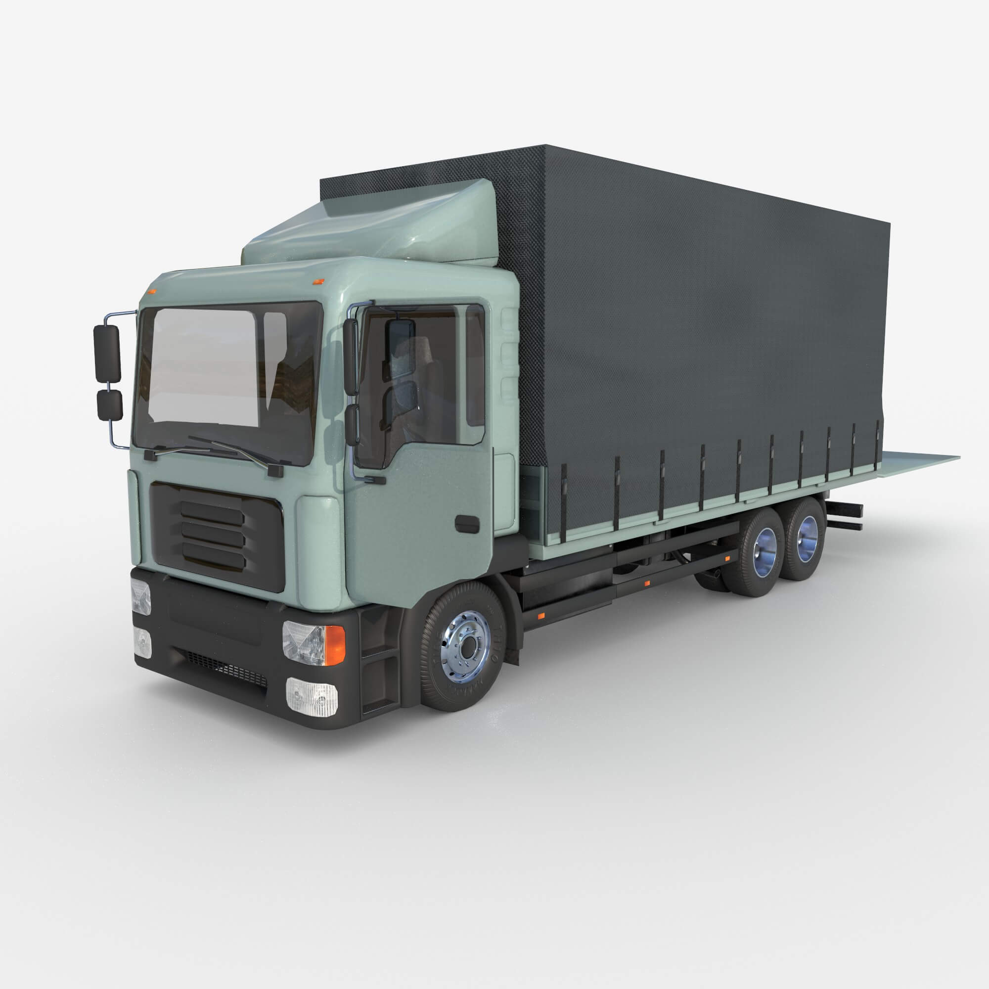 Unity Trucks Awning Cargo Truck 3D Render, Digital Art by katherina
