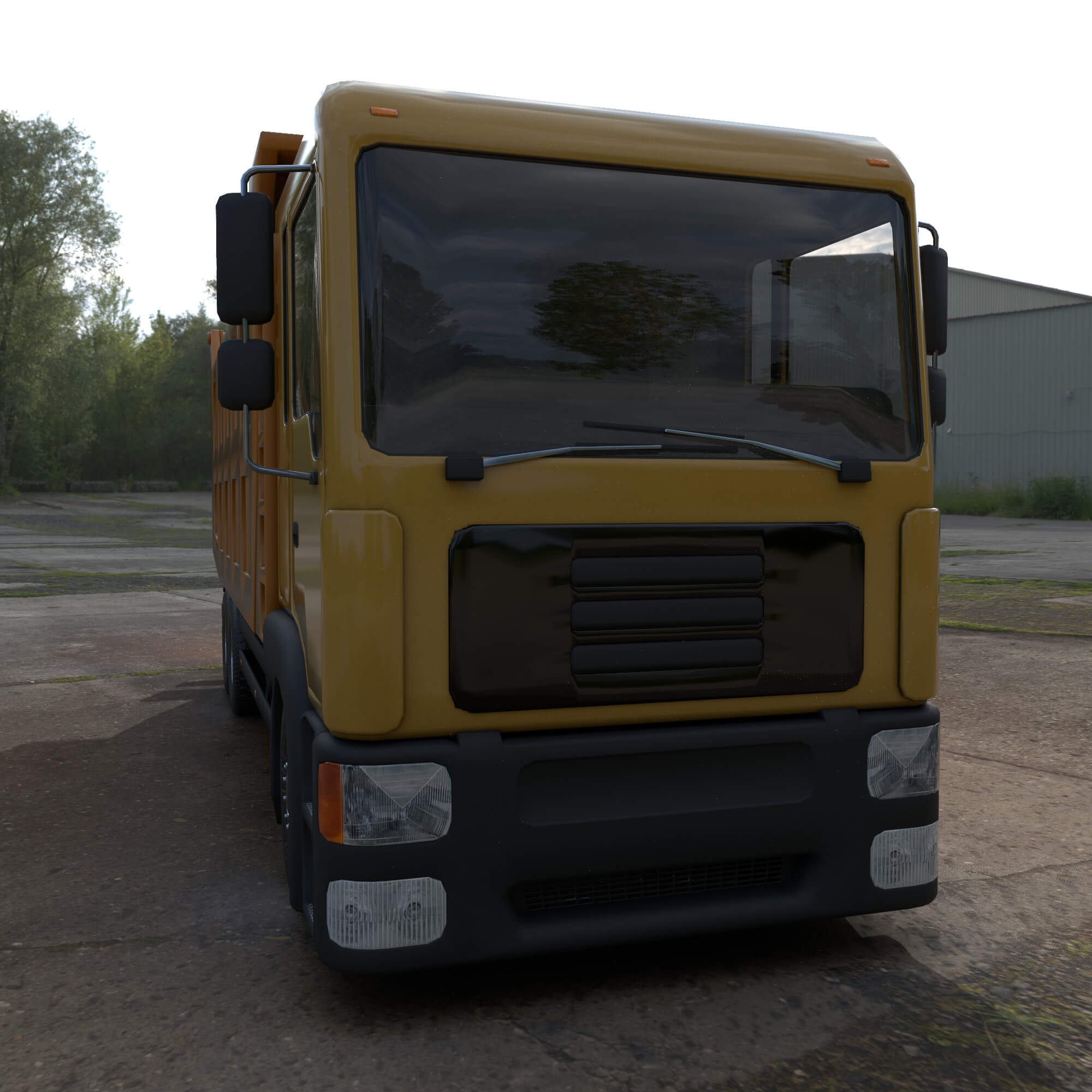 Large Dump Truck 3D Render, Digital Artwork by katherina