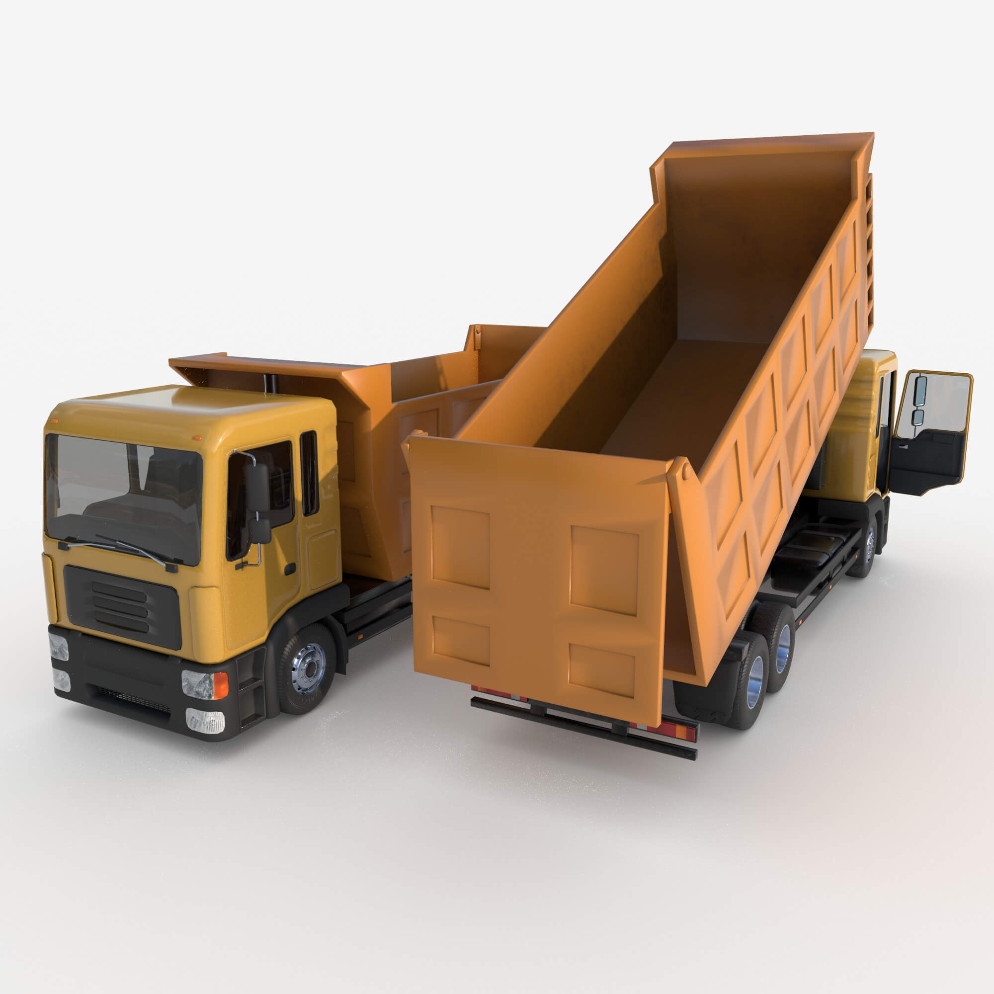 Large Dump Truck 3D Render, Digital Artwork by katherina