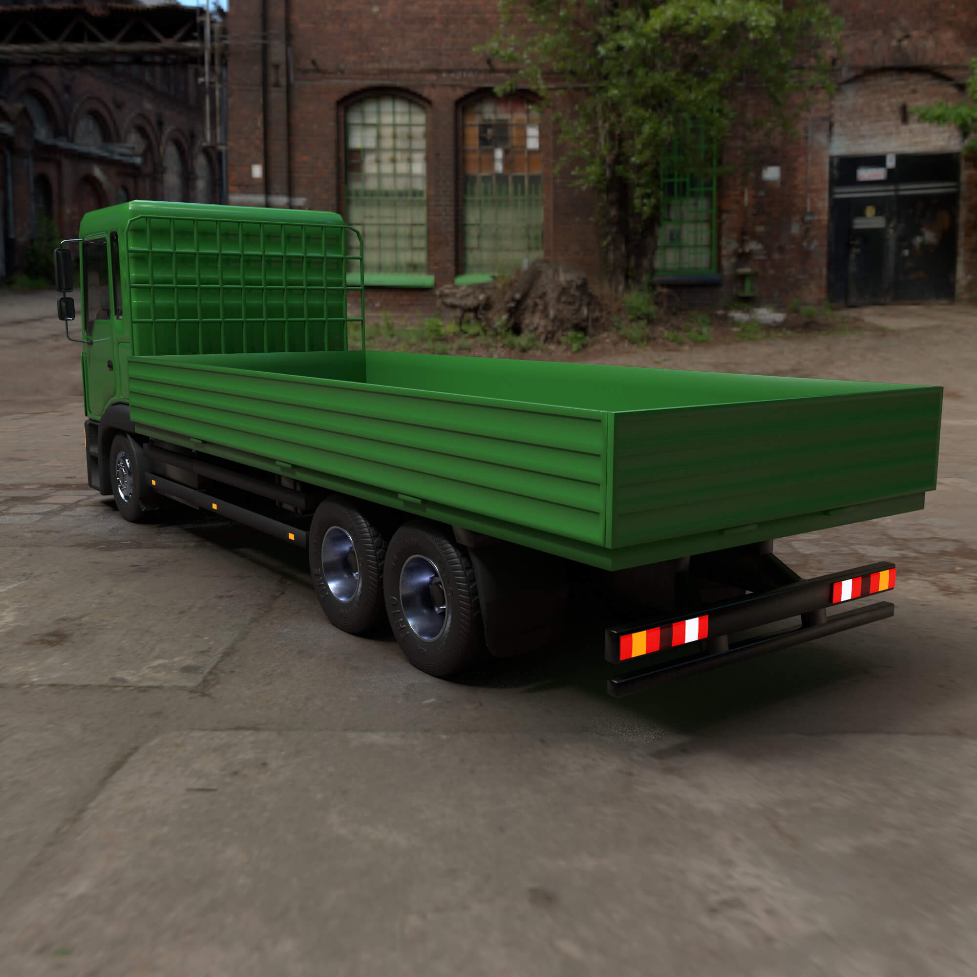 Open Body Truck 3D Render, Digital Artwork by katherina