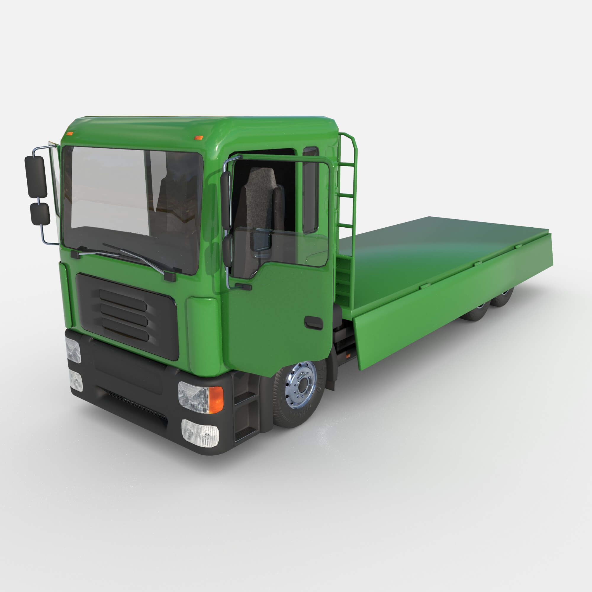 Open Body Truck 3D Render, Digital Artwork by katherina