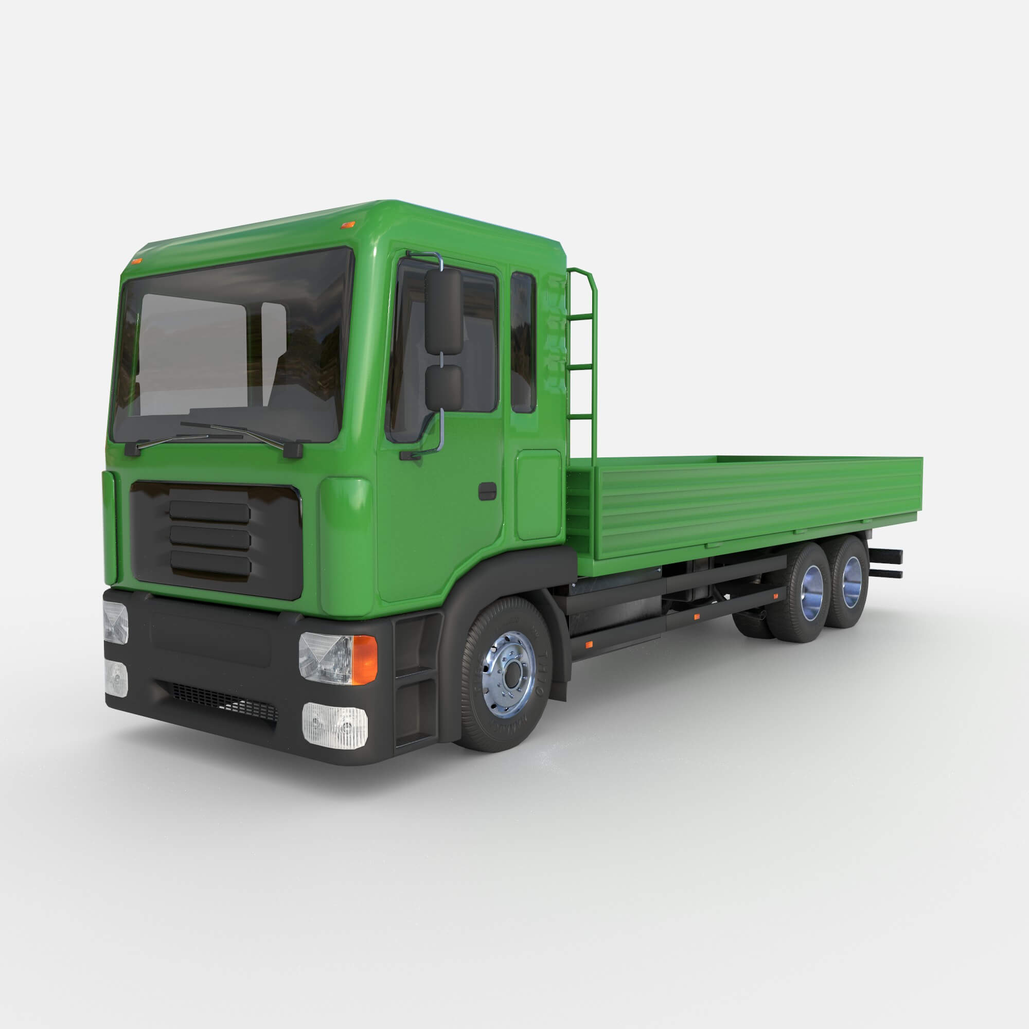 Open Body Truck 3D Model