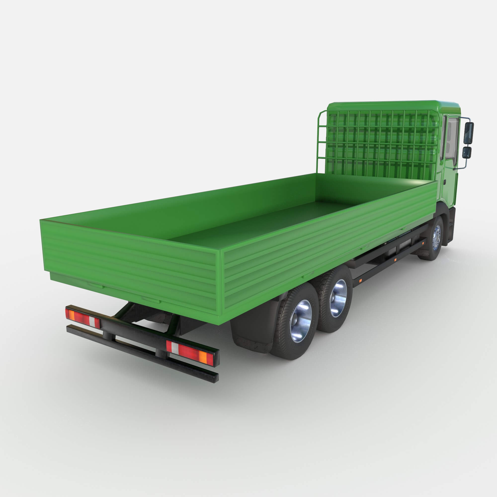 Open Body Truck 3D Model