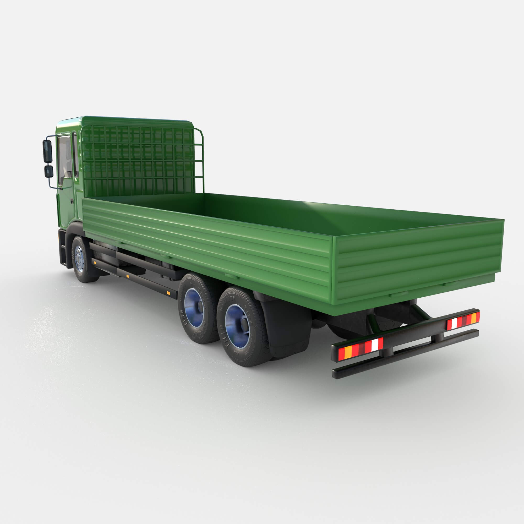 Open Body Truck 3D Model