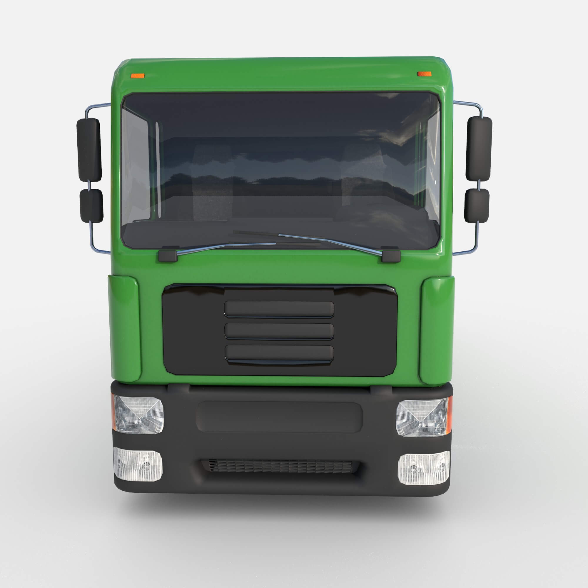 Open Body Truck 3D Model