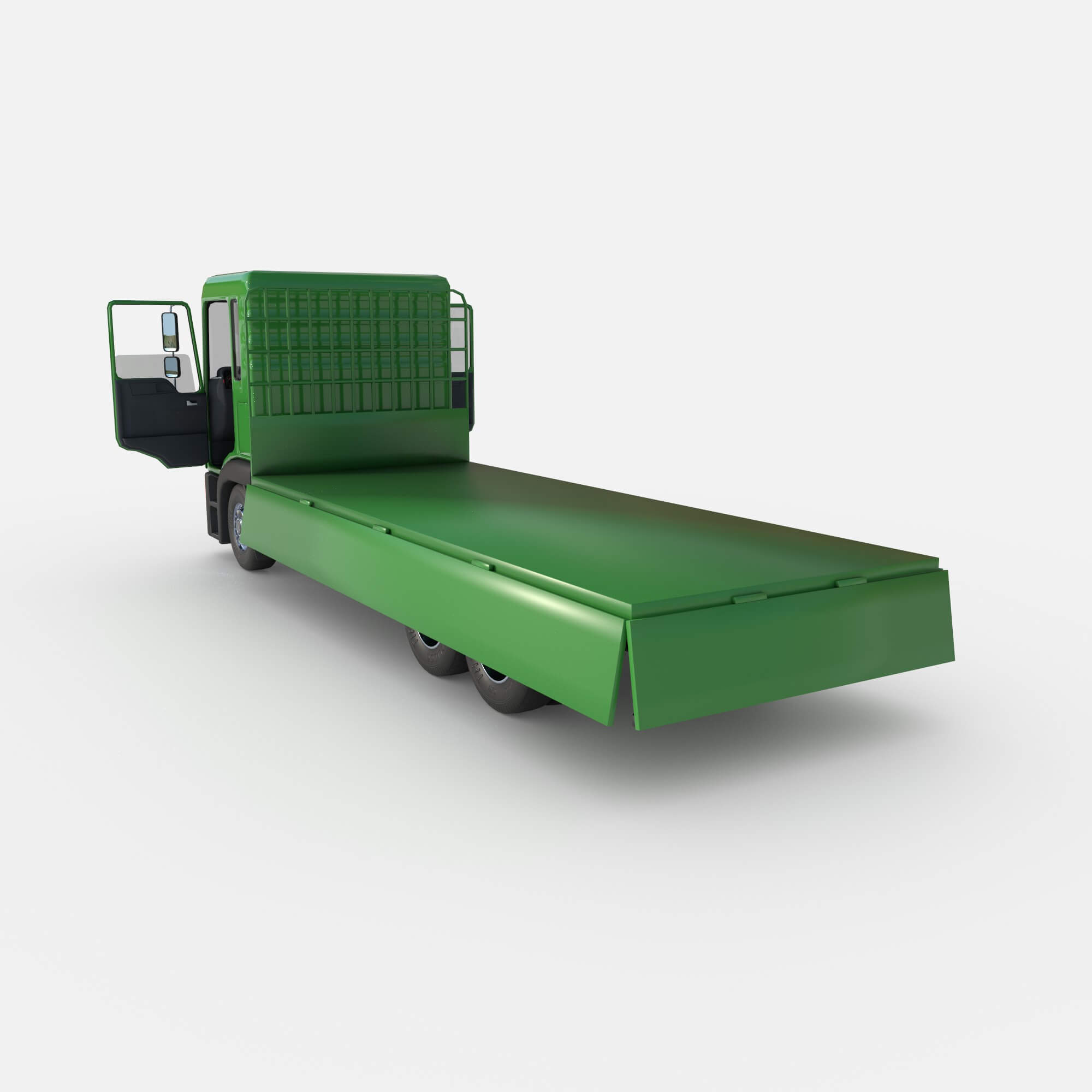 Open Body Truck 3D Model