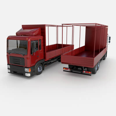 Truck with Sides and Stands