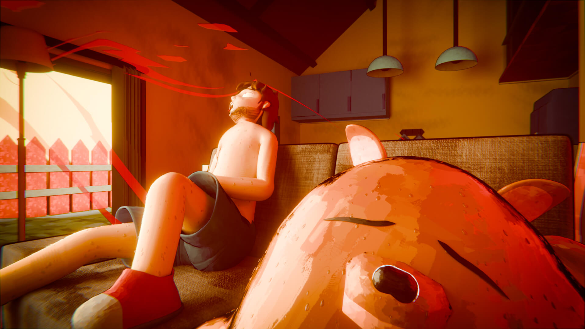 Summer Heat 3D Render, Digital Artwork by Kazu Arts