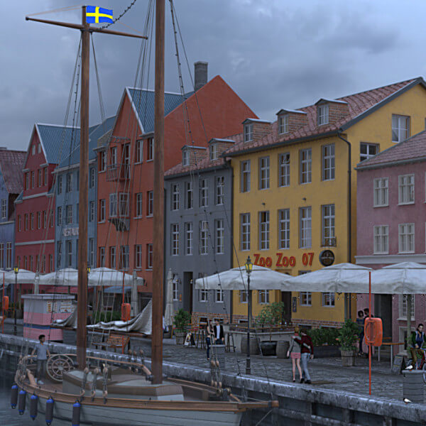 A Quaint Swedish Harbor