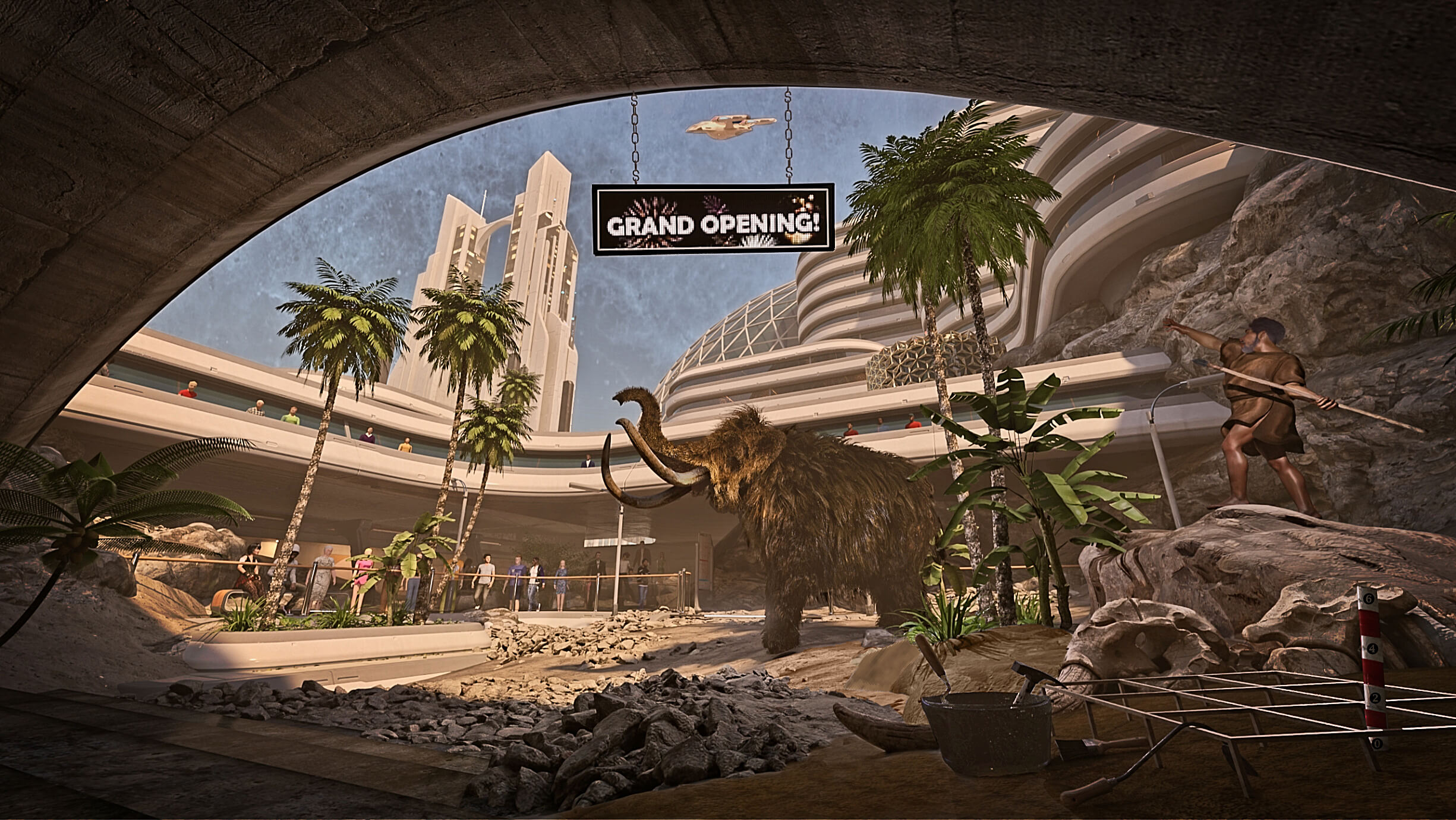 Underground Exhibit Is Finally Done 3D Render, Digital Artwork by keener