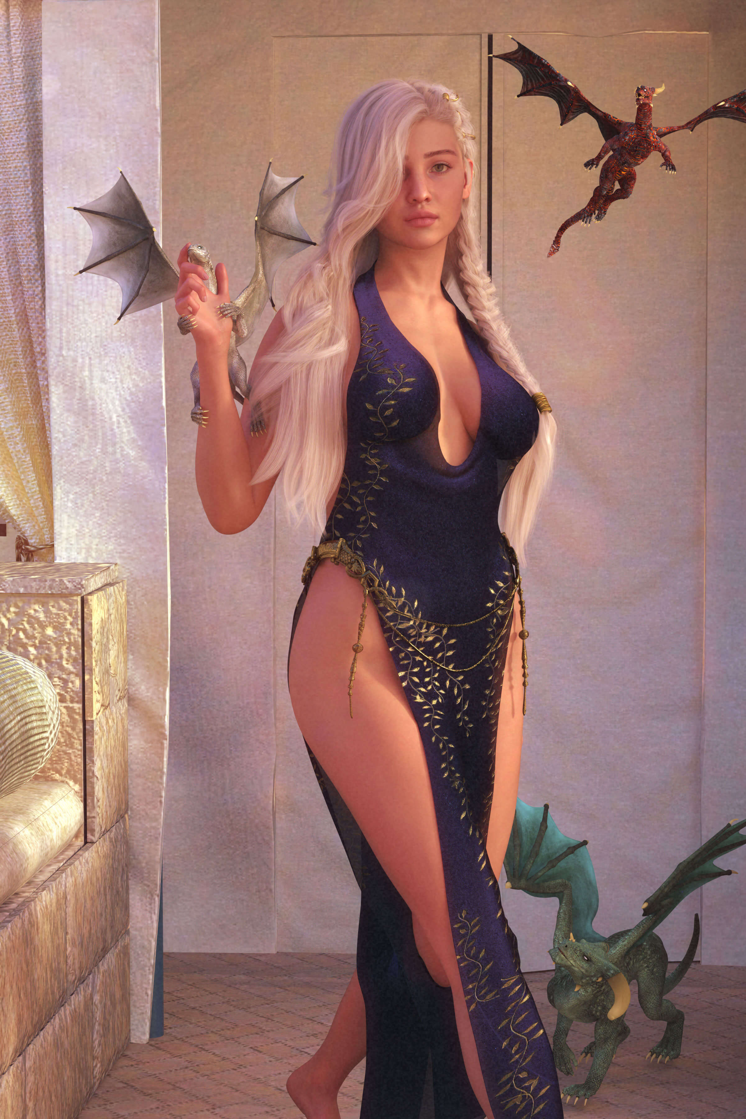 Kal Silvie 3D Render, Digital Artwork by Keld