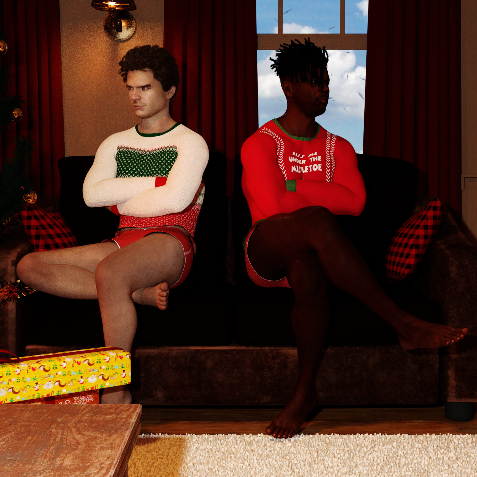Lovers Quarrel - Poses for G8M Daz Content