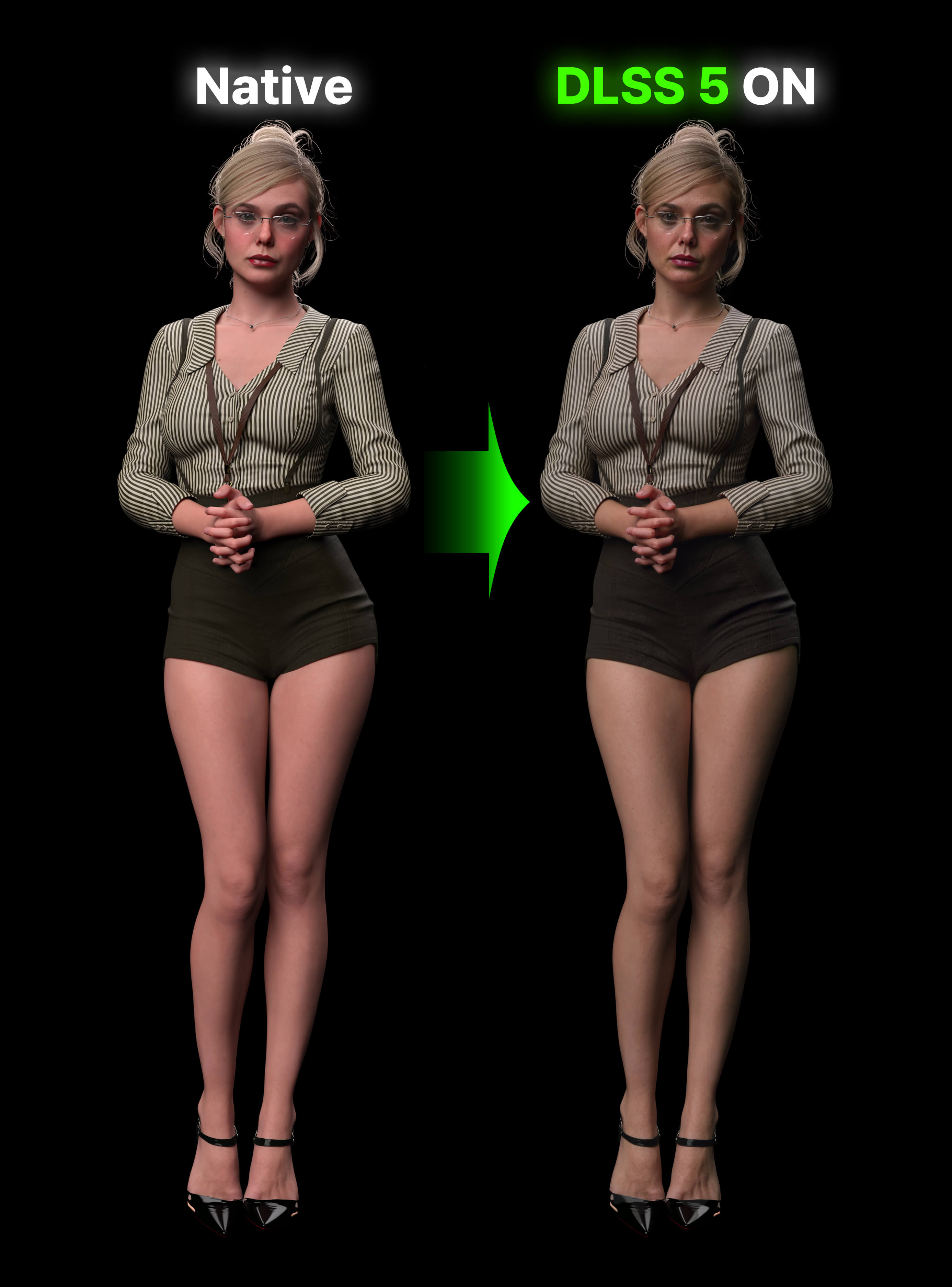 DLSS 5 Test 3D Render, Digital Artwork by kimbab