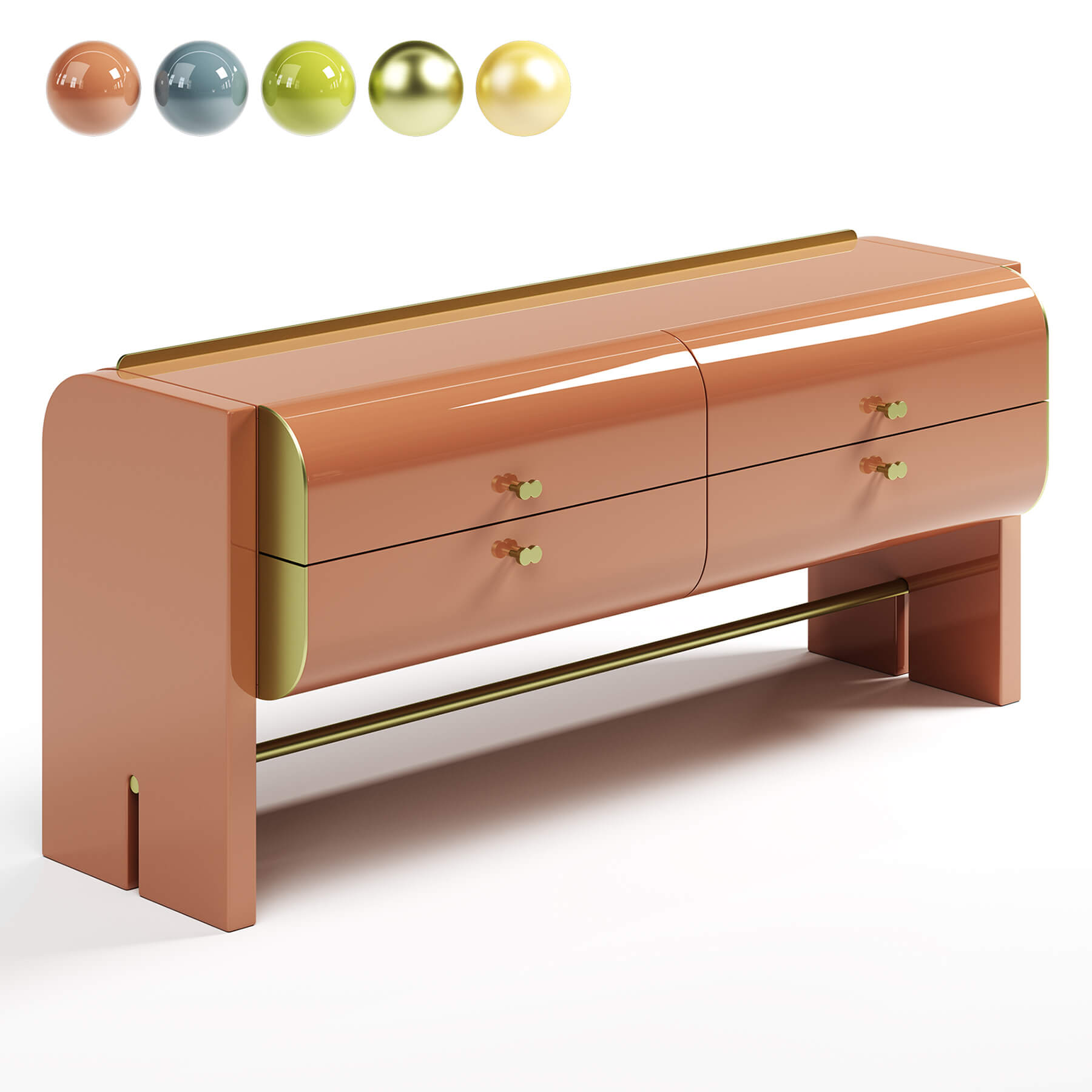 Oskar Drawer Unit by Hessentia 3D Model