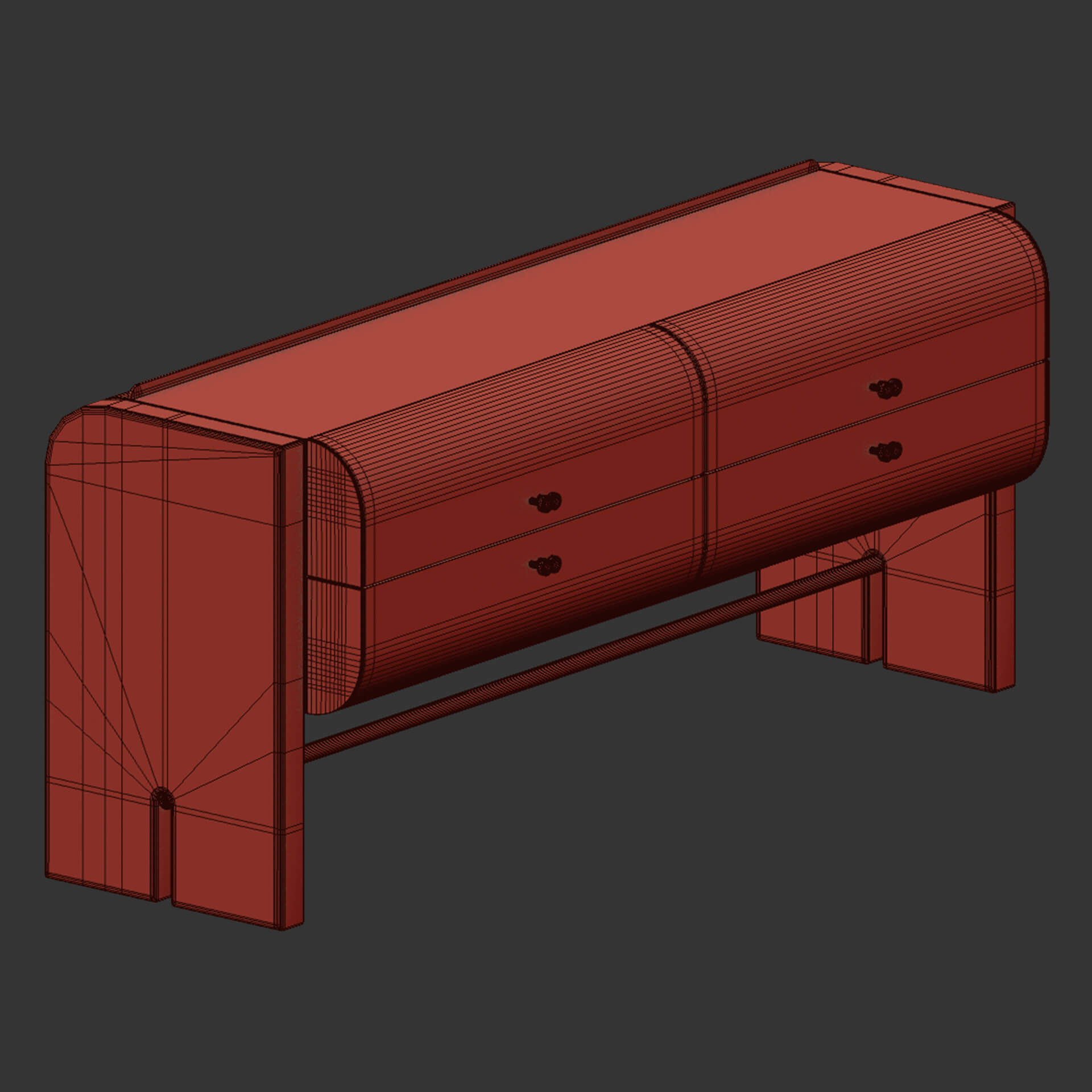 Oskar Drawer Unit by Hessentia 3D Model