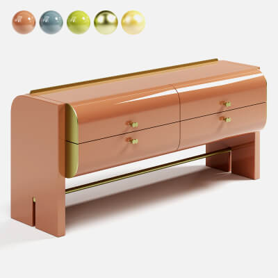 Oskar Drawer Unit by Hessentia 3D Model