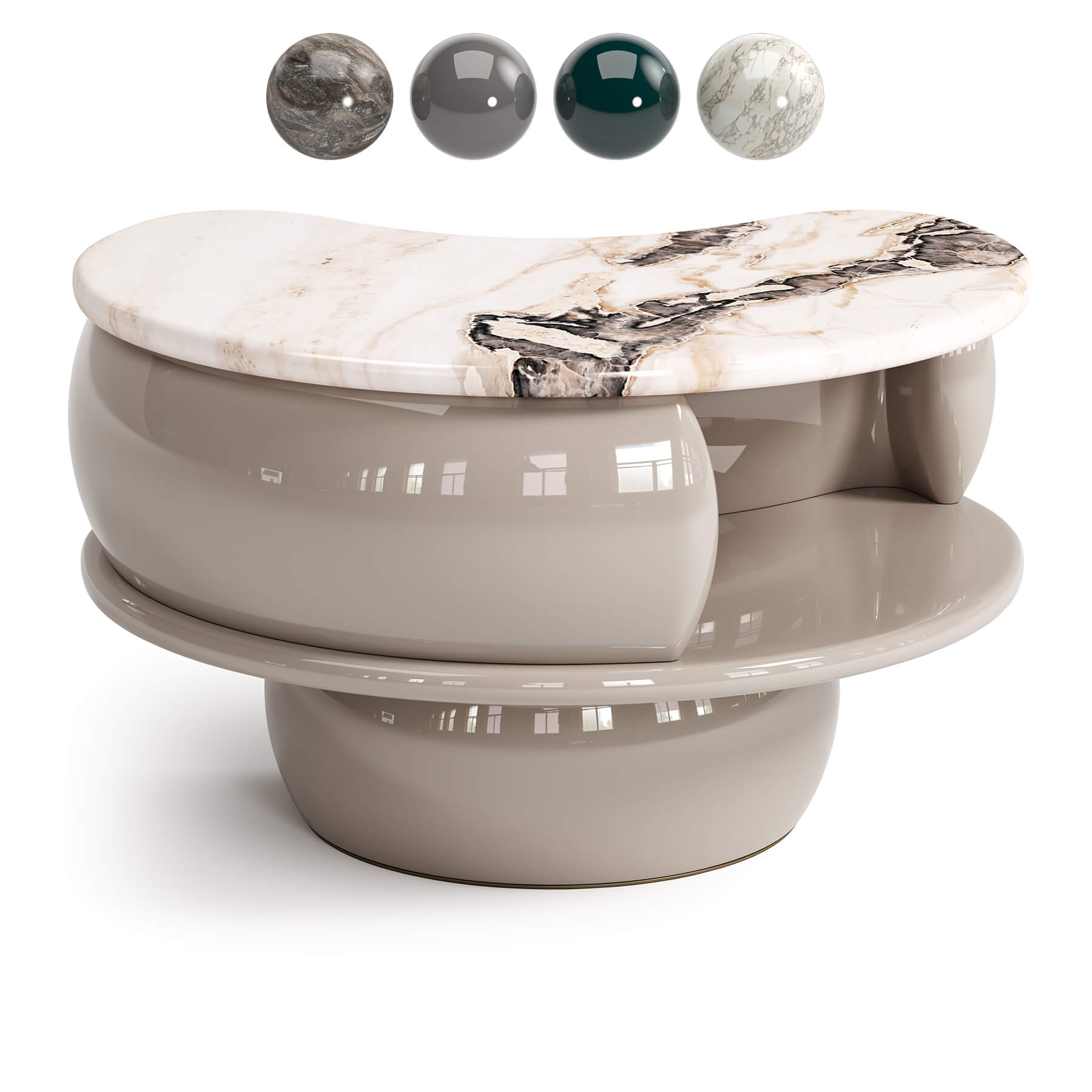 Snap Night Table by Hessentia 3D Model
