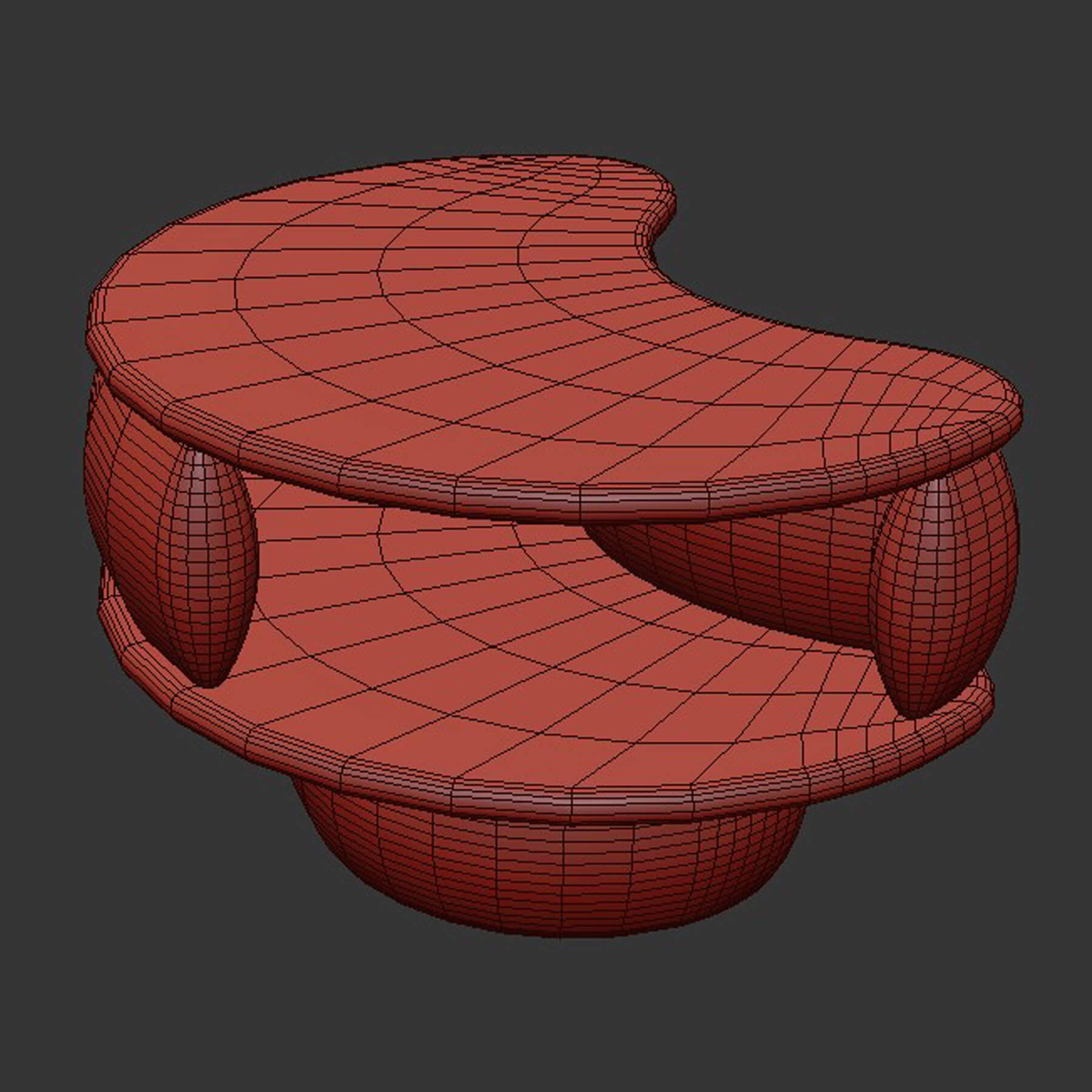 Snap Night Table by Hessentia 3D Model