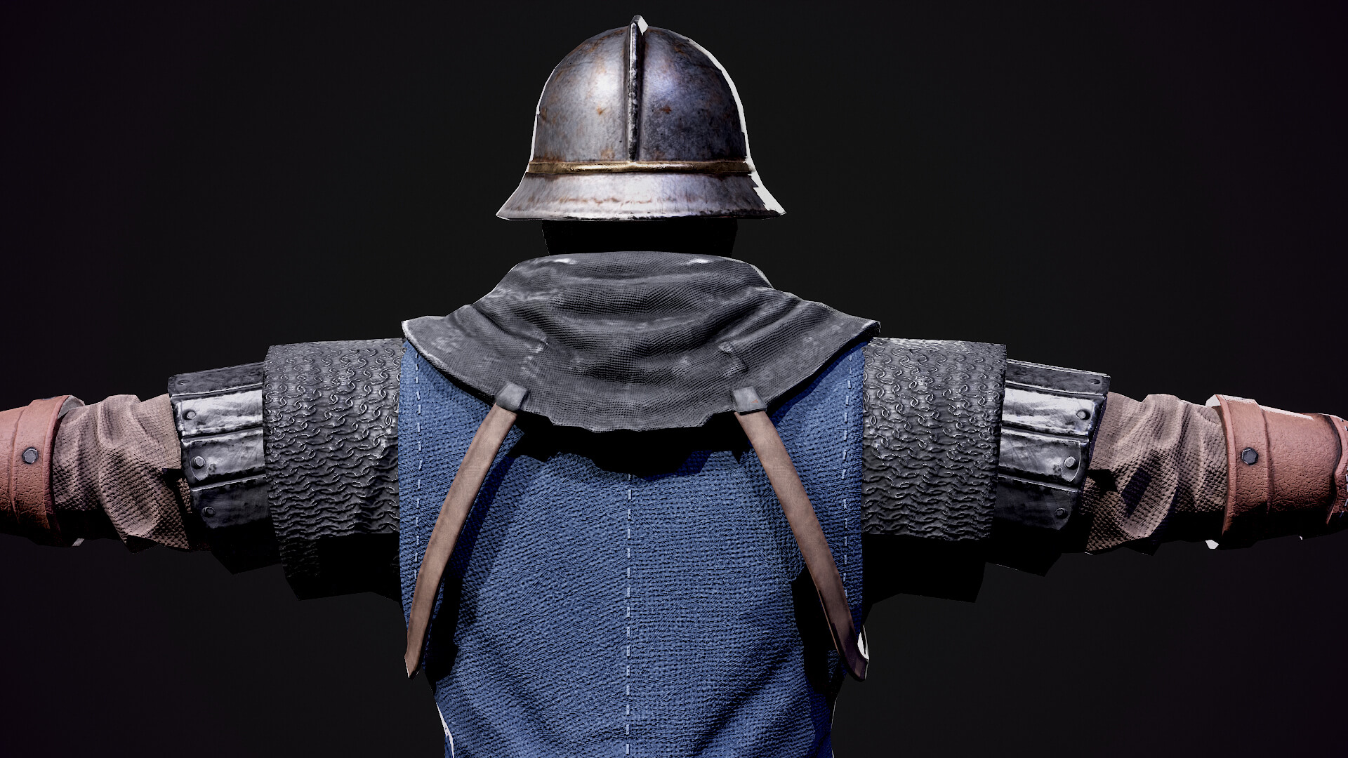 Medieval Spearman 3D Model