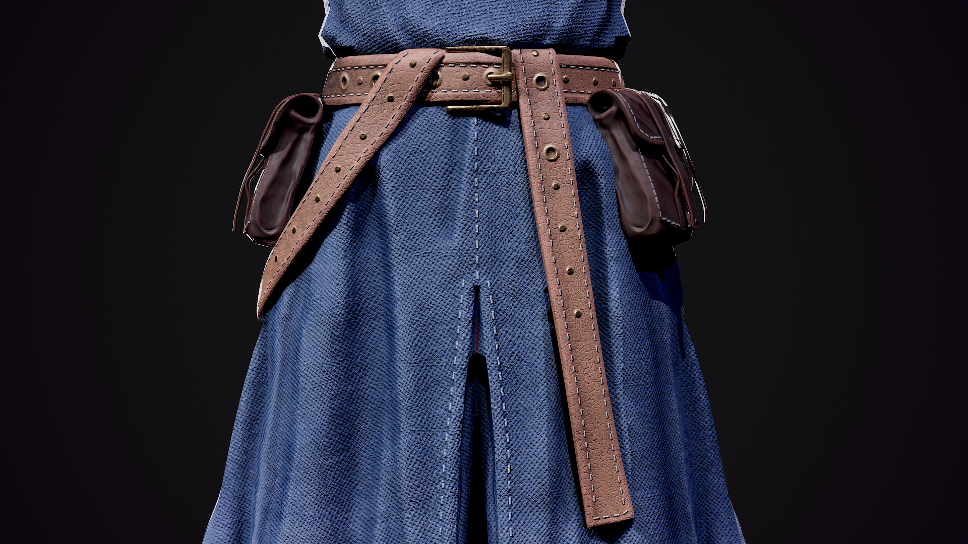 Medieval Spearman 3D Model