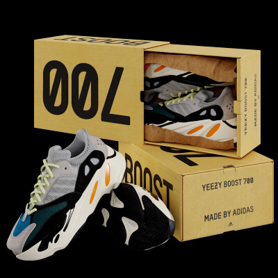 Adidas Yeezy Boost 700 Wave Runner 3D Model