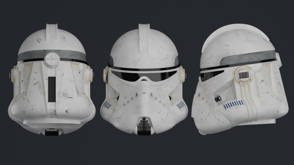 Phase II Clone BARC Trooper (41st Elite Corps) - 3D Model by Kralyks