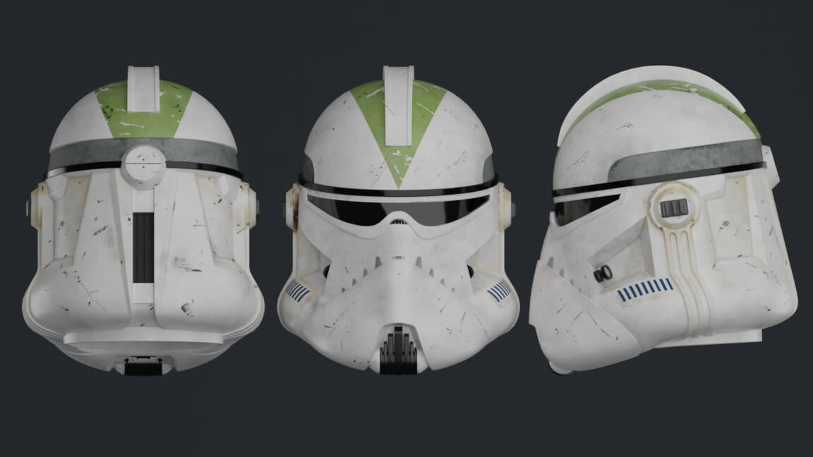 Phase II Clone BARC Trooper 442nd Siege Battalion 3D Model