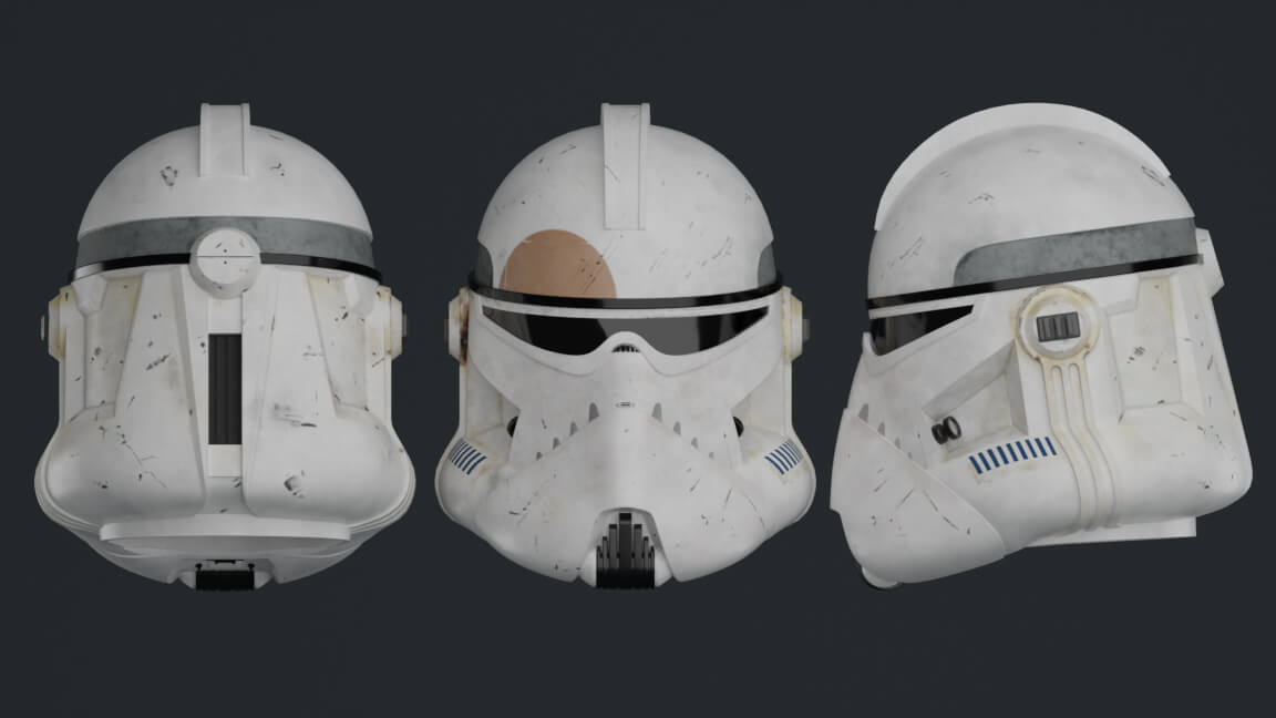 Phase II Clone BARC Trooper 7th Legion 3D Model