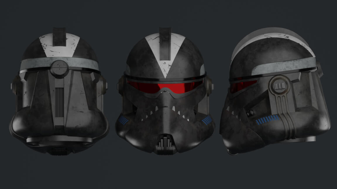 Phase II Clone BARC Trooper Shadow 3D Model