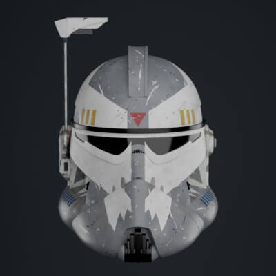 Phase II Clone Commander Wolffe Helmet