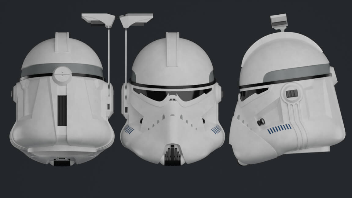 Phase II Clone Commander Wolffe 3D Model